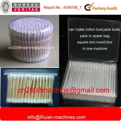 China Full Automatic Cotton Swab Making Machine With  Plastic Bag Packaging and box packing for sale