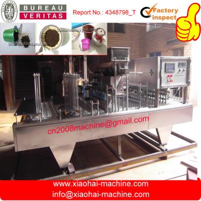 China Linear Type Cocoa Coffee Capsule Filling / Sealing Machine 380V 220V 50hz for sale