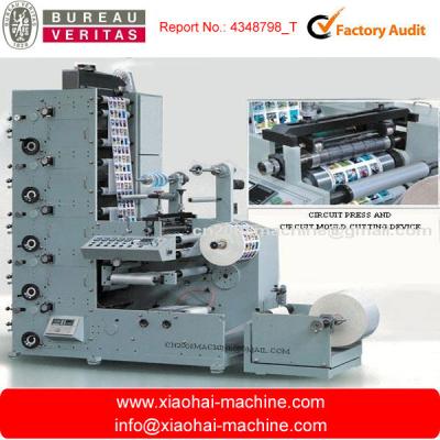 China Automatic Self Adhesive Sticker Label Flexo Printing Machine 4 - 6colors RY Series for sale