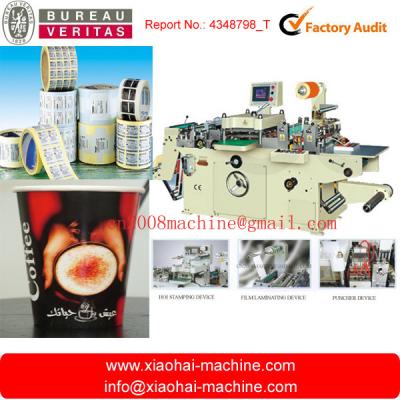 China Full Automatic Label Flexo Printing Machine With Flat To Flat Platen MQ Series for sale