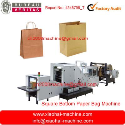 China Automative Grocery Paper Bag Making Machinery 15KW , Paper Bag Maker for sale