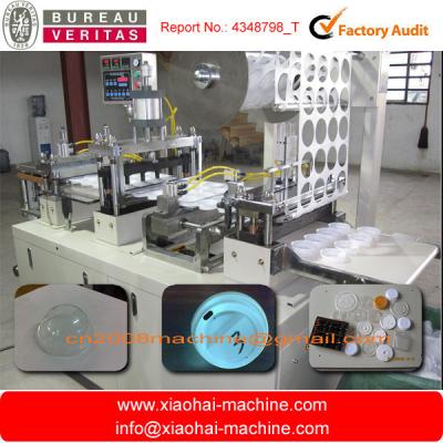 China PS PET Plastic Cup Lid Making Machine Stepless Frequency Speed for sale