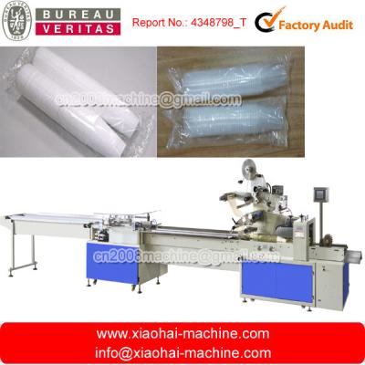 China Automatic Plastic Cup Packaging Machine with Dual - servo Motor / Dual - way Counting for sale