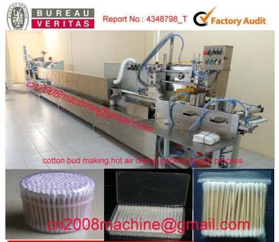 China Volle automatische Baumwolle knospt, Maschine mit Trockner und Verpackung 1000pcs /minute herstellend zu verkaufen