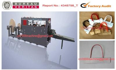 China Automatic Grocery Twisted Paper Handle Bag Making Machines High Speed 200 - 500pcs/min for sale