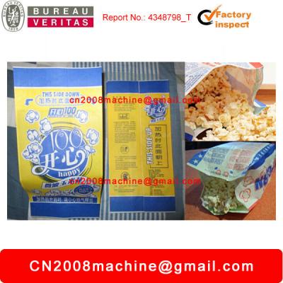 Cina Sacchi di carta del popcorn di microonda che fanno macchina con alta precisione in vendita