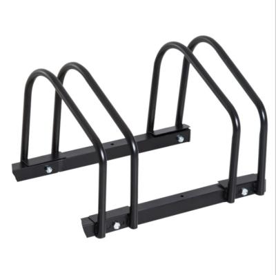 China Wholesale Front Storage Bike Rack Outdoor Steel Floor Bicycle Floor Mount Custom 6 Rack Bicycle Accessories Black for sale