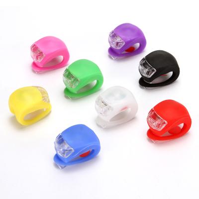 China Hot Selling 3 Modes Silicone LED Helmet Lamp Bicycle Ride Lamp Car Lamp Scooter Headlight Warning Light for sale