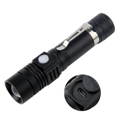 China T6 Light Flashlight USB Rechargeable Aluminum Alloy LED Outdoor Waterproof Multi Function Light Strong Powerful for sale