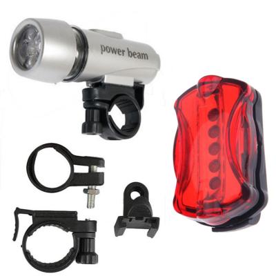 China Perfect Bicycle Light 5 LED Front Light Headlights Taillights Bicycle Lamp For Mountain Bike Hot Sale for sale