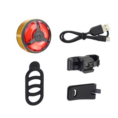 China Aluminum Alloy Bicycle Cycle Bar End Lights Bike Taillight USB Charge MTB Road Bike Warning Light 5 Mode Waterproof Night Riding Safety Light for sale