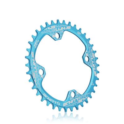 China CNC Clipping MTB Bike Positive And Negative Sprocket Gear Single Disc Around Narrow Wide Chain Ring Crank 104BCD for sale