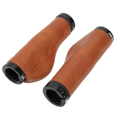 China Durable Leather Lock Ring Microfiber Ergonomic Handle Grip Aluminum Alloy Mountain Bike Handlebar Cover For 22.2mm Handlebar for sale