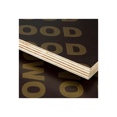 China Modern Best Selling 16mm Fresh Twice Press Black Brown Poplar Core Film Faced Plywood Formwork Plywood For Building for sale