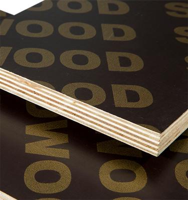 China Modern Plywood 18mm Birch Plywood Double Press Hot Black Brown Poplar Core Cool Film Faced Plywood Formwork for sale