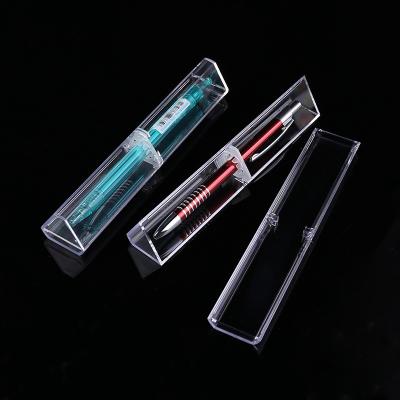 China High End Plastic Pen Box Triangle Gift Wrap Recyclable Selling Transparent Acrylic Box For Crystal Pen PS Case Making NO.0999 for sale