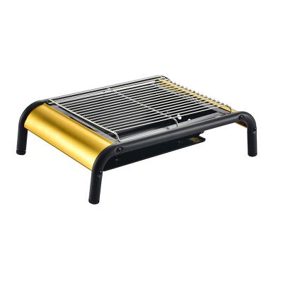 China Hot Selling Custom Colorful Outdoor Grill Easily Assembled Portable Mini Camping Barbecue BBQ Charcoal Grill for sale