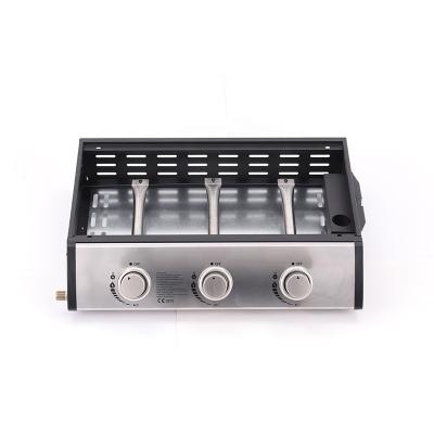 China Easily Assembled High Quality Cooking Stainless Steel 3 Burner Barbecue Gas Grill for sale