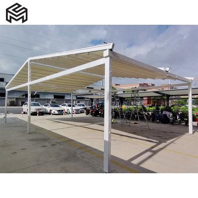 China Waterproof Car Canopy Sunshade Awning Gazebo Fully Retractable Pergola Outdoor Structures for sale