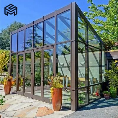 China Sun block Gardens Outdoor Sunshine Room Tiny Glass Green House Sunroom for sale