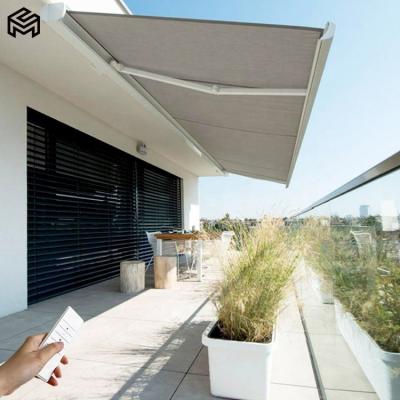 China Anti-UV Patio Electric Waterproof Automatic Retractable Awning For Outdoor for sale