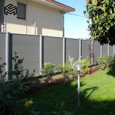 China Easily Assembled Wood Plastic Decorative Garden Fence House Wpc Fence Boards Fence for sale