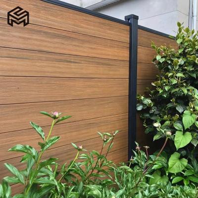 China Easily Assembled Modern Garden Fence Panels Wpc Outdoor Fence Privacy for sale