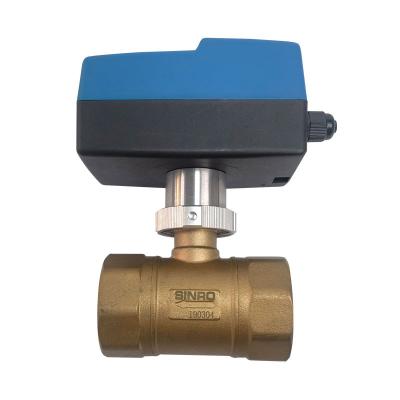 China Hydraulic Water System SBA04 Motorized Electric Contrl Valve Actuator 220v 230v 24v AC 2 Way Or 3 Way Brass Or Stainless Steel Valve Body for sale