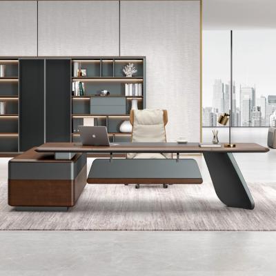 China Modular Modern Luxury Office Building Furniture Executive Table High Tech Chair Director Computer Table Director Computer Table for sale