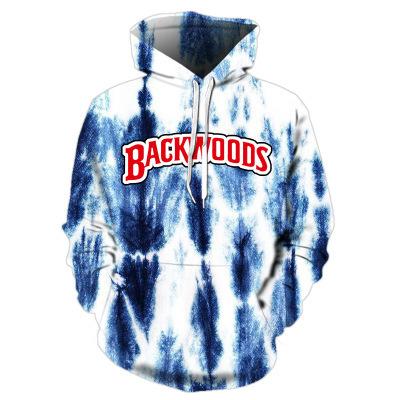 China New Sweater Backwoods Clothes Hooded Casual Sweatshirt Autumn And Winter Letter Print Pants Sweatshirt Jacket With Hat for sale