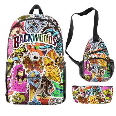 China 2022 Waterproof New Design Wilderness Cigar Backpack High Quality Raw Shoulder Bag Runtz Bags Pack Smell Proof Custom Campus Laptop Bags for sale