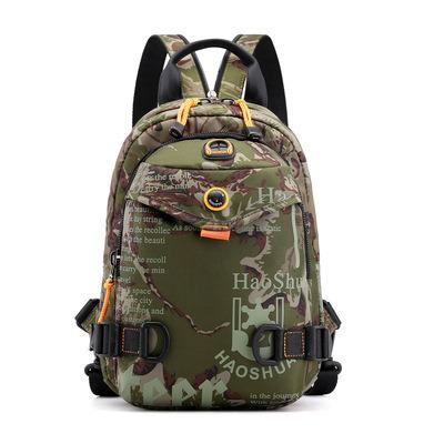 China New Small Shoulder Sports Backpack Single Shoulder Bag Waterproof Chest Bag Support Customization Nylon Multi-Function Outdoor Messenger Bag for sale