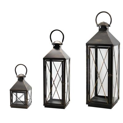 China Metal Lantern For Candle / Home Decor Metal Lantern For Home And Garden Decor Hanging Candle Lantern Customized In Dark For Wedding Festival Decor for sale