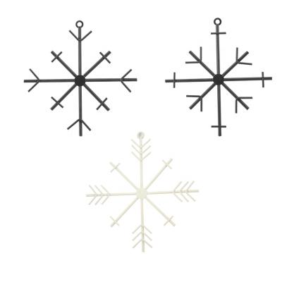 China Home Decoration/Christmas Metal Wall Decor Wall Mounted Snowflake for Home Indoor and Outdoor Decoration Xmas Garden Decoration for sale