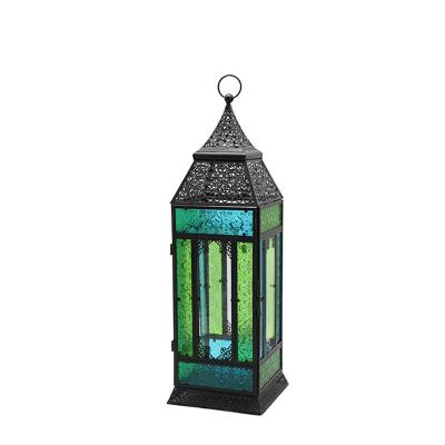 China Lantern for Indoor Home Candle/Moroccan Antique Home Decor Lantern Metal Lantern and Outdoor Garden Decor Hanging and Candle Holder Customized for sale