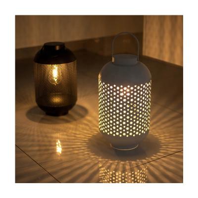 China Metal / Home Decor LED Sconce Lantern With Pattern For Home Decor Powered By Battery Cavity LED Lantern For Indoor Decor for sale