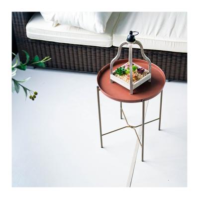 China Small Size Casual Metal Coffee Table Side Table For Living Room And Bedroom Can Dismantled For Indoor Home And Outdoor Garden Decor for sale