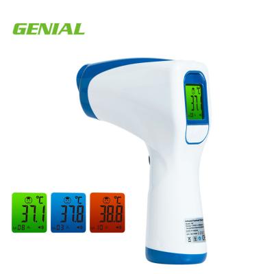 China Ear 3 Colors Backlight Fast-reading Digital Non Touch Infrared Forehead Thermometer for sale