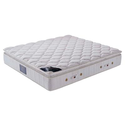 China New Style Removable Latex Pocket Mattress Latex Foam Blue Removable Pocket Spring Hybrid Cover Hotel Mattress for sale