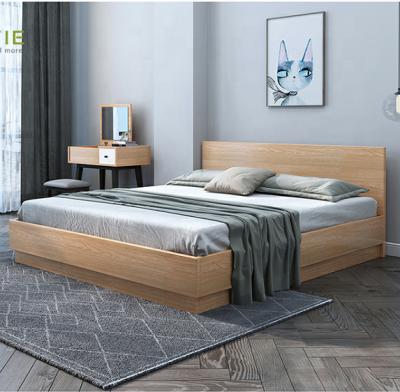 China Modern Design Foldable Queen Tall Home Furniture And Mattress Bedroom With Wooden Bed for sale