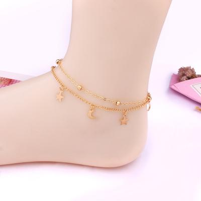 China BOHEMIA Bohemian Anklets Set Multilayer Bead Charm Bracelets Women Anklet Chain Foot Jewelry Pendant Gift for sale