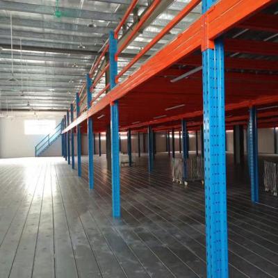 China Cargo storage Steel platform structure sandwich floor system storage shelves for sale