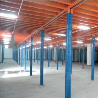 China Cargo storage Heavy steel structure loft shelves mid-floor office for sale