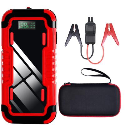 China Portable Car Battery Start 12V 21800mAh Multifunctional Car Emergency Booster Power Bank Car Battery Jump Starter With Flashlight Safe Cables for sale