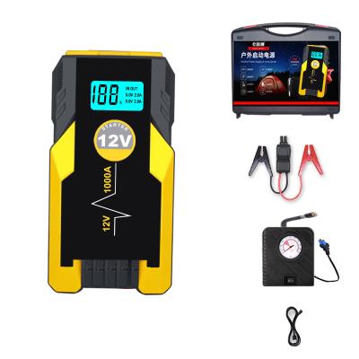 China Portable Car Battery Start 12v Jump Starter for 16800mAh Batteries Power Bank Multifunctional Rechargeable Truck Battery Car Jump Starter for sale