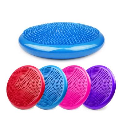 China Point Massage PVC Stability Shimmy Flexible Seating Inflatable Cushion Wave Seat Extra Thick Core Balance Disc for sale