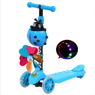 China Cheap Child Kids Scooter With Seat / Wholesale 3 Wheel Scooter For Kids for sale