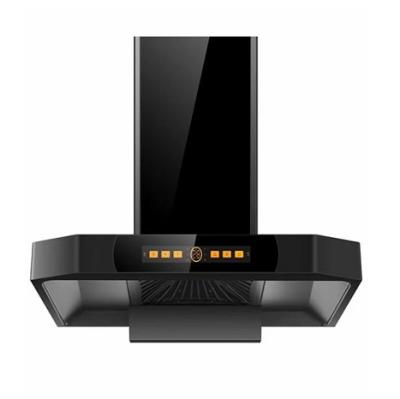 China Strong Suction T Shape Touch Screen Range Hood Kitchen Exhaust Chimney Range Hood for sale