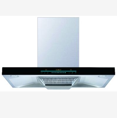 China 900Mm Touch Switch T Shape Hood Super Silence Easy Clean Kitchen Chimney Hub Range Hood for sale