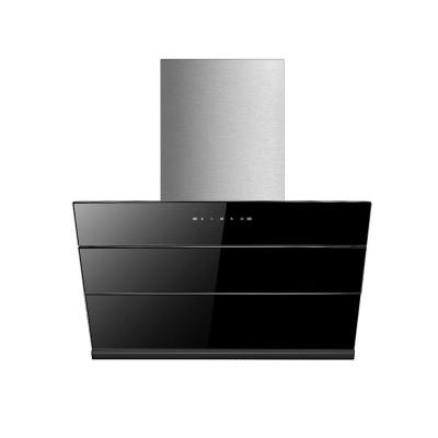 China Home Kitchen Side Suction Range Hood Side Suction Chimney Chimeneas Glass Panel Range Hoods for sale